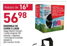 Matério ENSEMBLE DE CORDE À LINGE offer