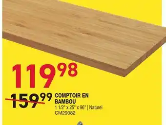 Matério COMPTOIR EN BAMBOU offer