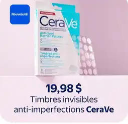 Walmart Timbres invisibles anti—imperfections CeraVe offer