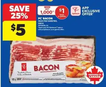 Real Canadian Superstore PC BACON offer