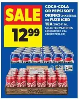 Real Canadian Superstore COCA-COLA or PEPSI SOFT DRINKS offer