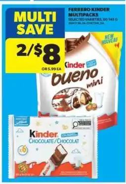Real Canadian Superstore Ferrero Kinder Multipacks offer