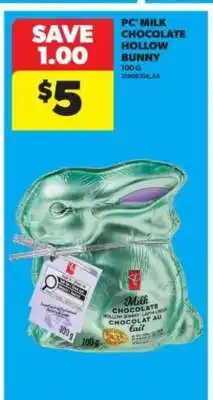 Real Canadian Superstore PC Milk Chocolate Hollow Bunny offer