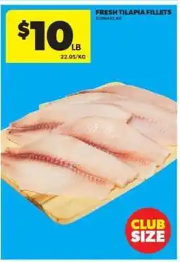 Real Canadian Superstore Fresh Tilapia Fillets offer