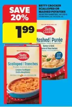 Real Canadian Superstore Betty Crocker Scalloped or Mashed Potatoes offer