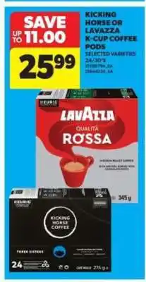 Real Canadian Superstore Kicking Horse or Lavazza K-Cup Coffee Pods offer