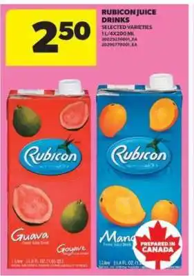 Real Canadian Superstore Rubicon Juice Drinks offer