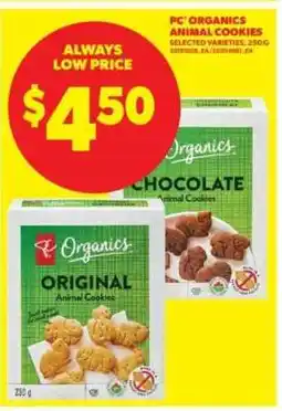 Real Canadian Superstore PC Organics Animal Cookies offer
