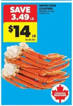 Real Canadian Superstore snow crab clusters offer
