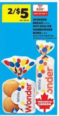 Real Canadian Superstore Wonder Bread or Buns offer