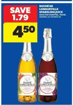 Real Canadian Superstore DUCHÉ DE LONGUEVILLE SPARKLING JUICE offer