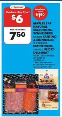 Real Canadian Superstore Maple Leaf Natural Selections, Schneiders offer
