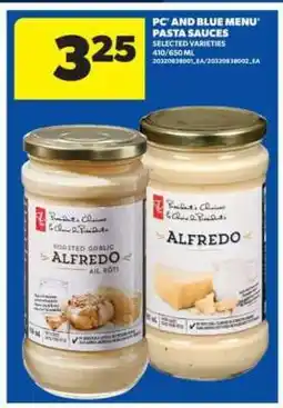 Real Canadian Superstore PC and Blue Menu Pasta Sauces offer