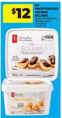 Real Canadian Superstore PC Profiteroles or Mini Eclairs offer