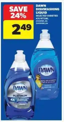 Real Canadian Superstore Dawn Dishwashing Liquid offer