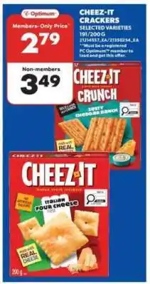 Real Canadian Superstore Cheez-It Crackers offer
