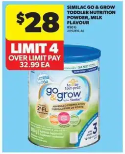 Real Canadian Superstore Similac Go & Grow Toddler Nutrition Powder, Milk Flavour offer