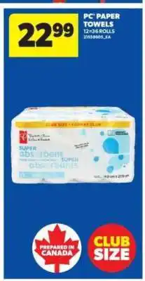 Real Canadian Superstore PC Paper Towels offer