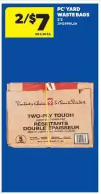Real Canadian Superstore PC Yard Waste Bags offer