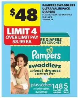 Real Canadian Superstore Pampers Swaddlers Ultra Value Pack Diapers offer