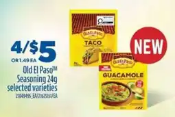 Real Canadian Superstore Old El Paso Seasoning 24g offer