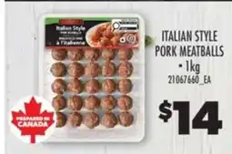 Real Canadian Superstore Italian Style Pork Meatballs offer