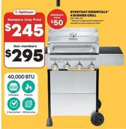 Real Canadian Superstore Everyday Essentials 4 Burner Grill offer