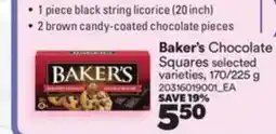 Real Canadian Superstore Baker's Chocolate Squares offer