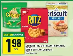 Food Basics Christie Ritz or Triscuit Crackers, Bits & Bites or Crispers offer