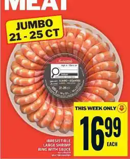 Food Basics Irresistible Large Shrimp Ring with Sauce offer