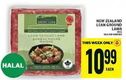 Food Basics New Zealand Lean Ground Lamb offer