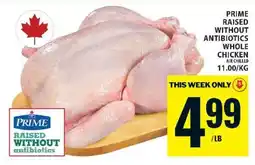 Food Basics PRIME RAISED WITHOUT ANTIBIOTICS WHOLE CHICKEN offer