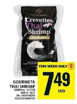 Food Basics Gourmeta Thai Shrimp offer