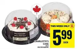 Food Basics Charlotte's Cake offer