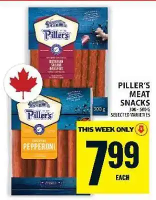 Food Basics PILLER’S MEAT SNACKS offer