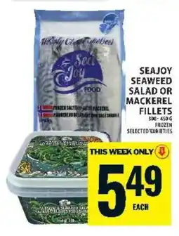 Food Basics SeaJoy Seaweed Salad or Mackerel Fillets offer