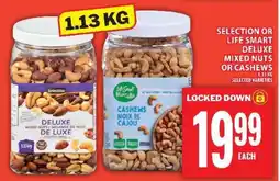 Food Basics Selection or Life Smart Deluxe Mixed Nuts or Cashews offer