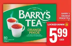 Food Basics BARRY'S ORANGE PEKOE TEA offer
