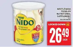Food Basics Nestlé Nido Toddler Nutritional Supplement offer