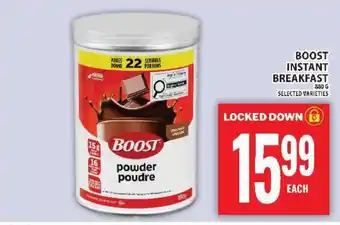 Food Basics BOOST Instant Breakfast offer