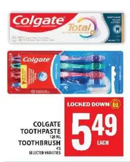 Food Basics Colgate Toothpaste/Toothbrush offer