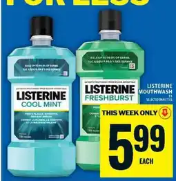Food Basics LISTERINE MOUTHWASH offer