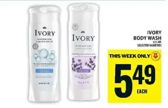 Food Basics Ivory Body Wash offer