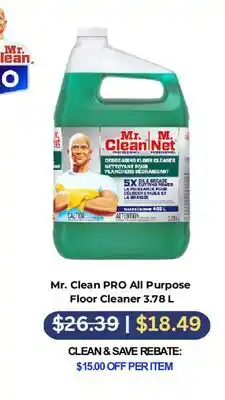 MVR Cash & Carry Mr. Clean PRO All Purpose Floor Cleaner offer