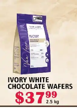 MVR Cash & Carry IVORY WHITE CHOCOLATE WAFERS offer