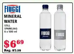 MVR Cash & Carry FLUGGI MINERAL WATER offer