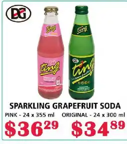 MVR Cash & Carry SPARKLING GRAPEFRUIT SODA offer