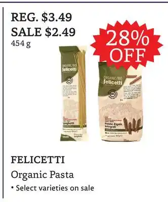 The Big Carrot FELICETTI Organic Pasta offer