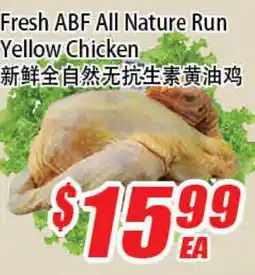 WinCo Food Mart Fresh ABF All Nature Run Yellow Chicken offer