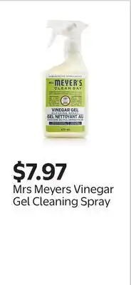 Walmart Mrs Meyers Vinegar Gel Cleaning Spray offer